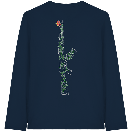 Let flowers replace bullets - Organic Longsleeve T-Shirt